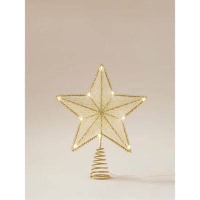 George Home gold-tone star tree topper 27x29x6cm - British product
