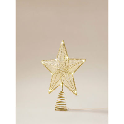 George Home gold-tone star tree topper 27x29x6cm - British product