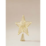 George Home gold-tone star tree topper 27x29x6cm - British product