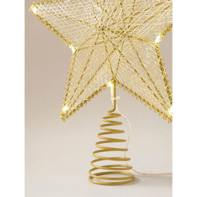 George Home gold-tone star tree topper 27x29x6cm - British product