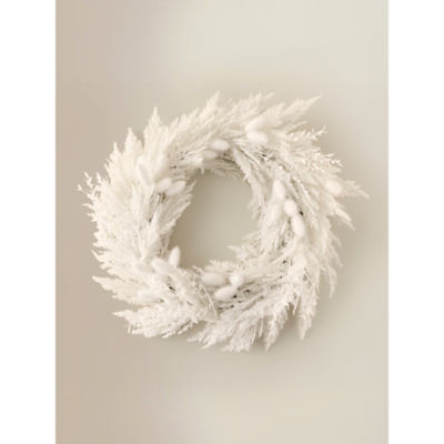George Home white Christmas wreath 41x50x7cm - British product