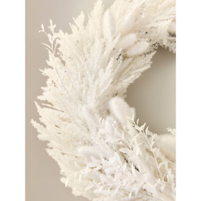 George Home white Christmas wreath 41x50x7cm - British product