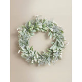 George Home green and white Christmas tree wreath, imported from the UK