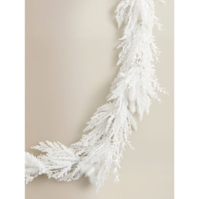 George Home white Christmas garland 90cm, UK version