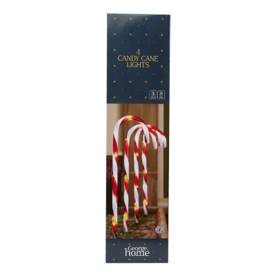George Home candy cane stake lights 58cm (British brand)