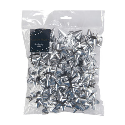 George Home silver bows 25 pack gift wrapping (British brand)