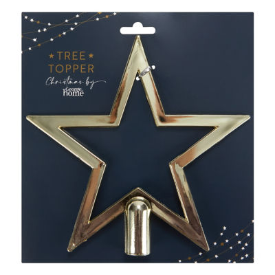 George Home gold star tree topper 18.5 cm (British brand)