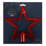 George Home Red Star Tree Topper decoration, imported from the UK