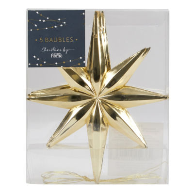 George Home gold star baubles 5-pack - British product