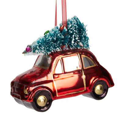 George Home red truck bauble 10x15x5 cm - British product