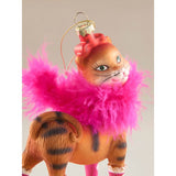 George Home pink cat bauble 14x19x4cm (British brand)