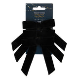 George Home black velvet bows 3 pack, UK version