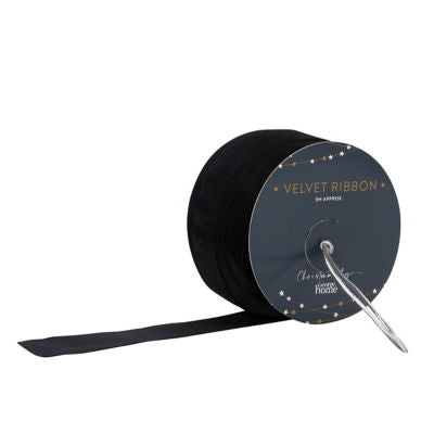 George Home black velvet ribbon 8.8x12x8.8 cm - British product
