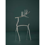 George Home silver Christmas metal deer 15.8x36.4x9cm, UK version