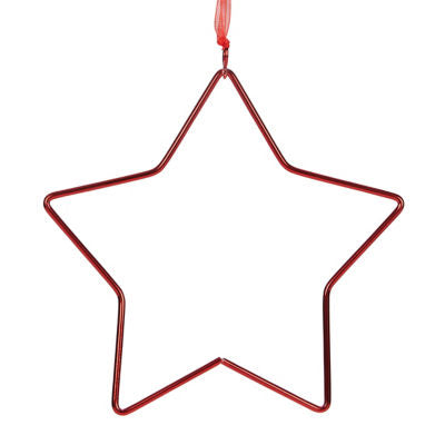 George Home red wire star bauble - British product