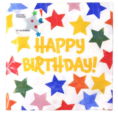 George Home Bright Star napkins 20pk 33cm, imported from the UK