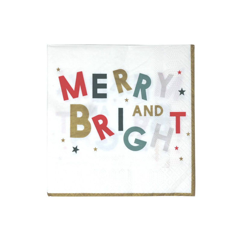 George Home Merry Christmas napkins 20pk 33cm - British product