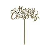 George Home gold Christmas cake topper, imported from the UK