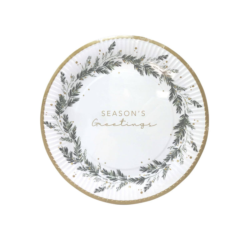 George Home Winter Foliage paper plates 12 plates - British product