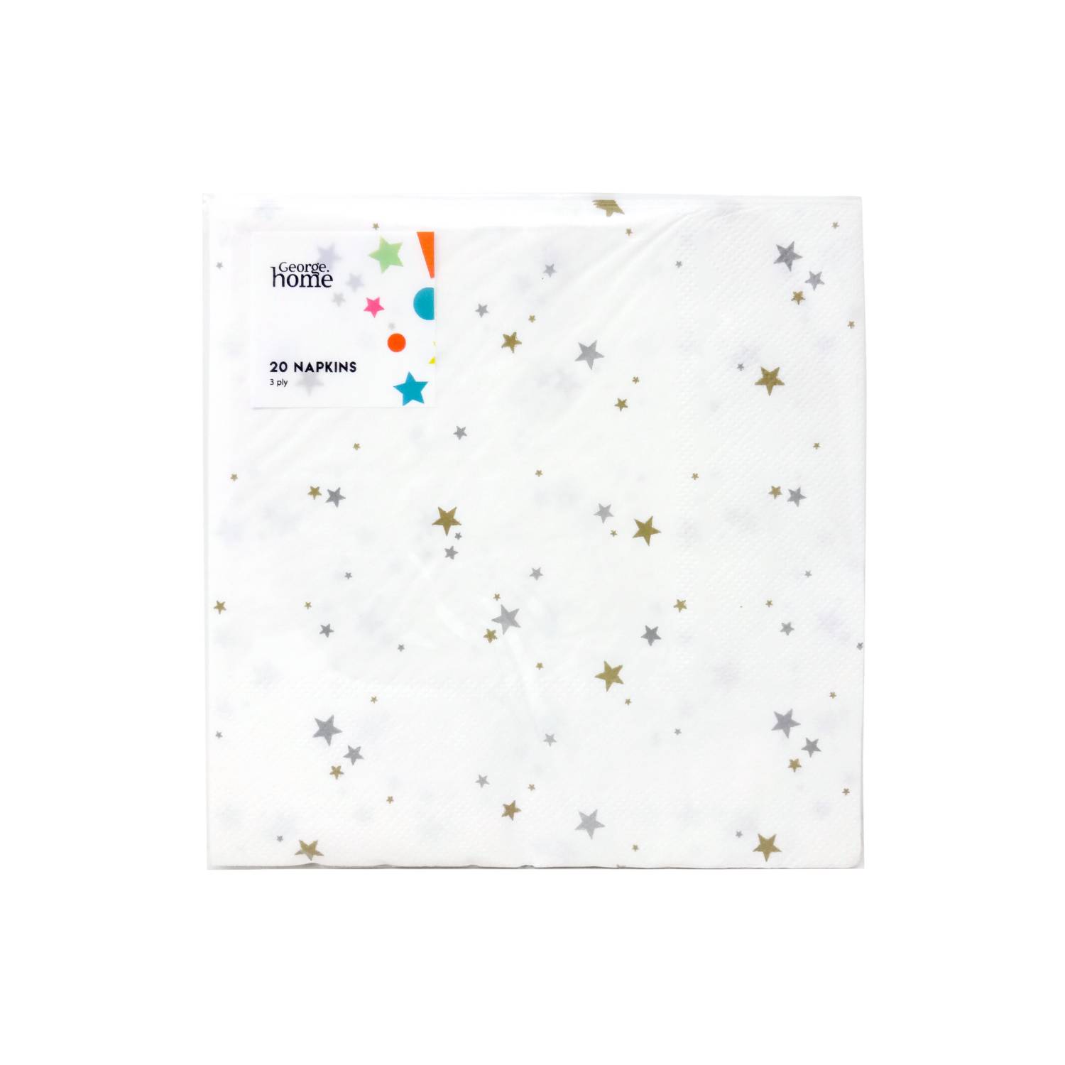 George Home Ditsy Star napkins 20-pack, imported from the UK
