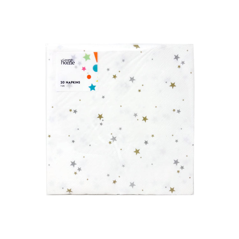 George Home Ditsy Star napkins 20-pack, imported from the UK