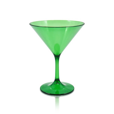 George Home cocktail glasses set of 4 red green 11.4cm (British brand)