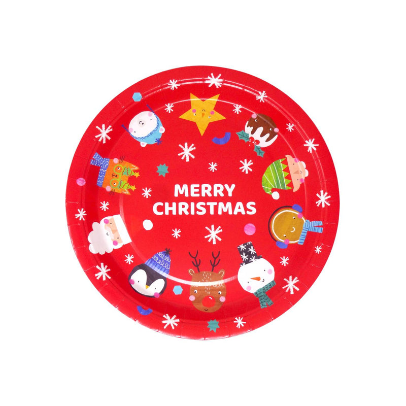 George Home Christmas Character paper plates 12pk, imported from the UK