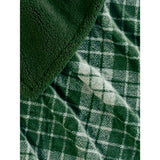 George Home green check sherpa throw 120x150 cm (British brand)