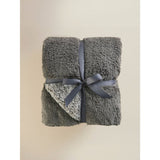 George Home grey marl teddy throw 120x150cm, imported from the UK