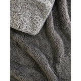 George Home grey marl teddy throw 120x150cm, imported from the UK