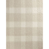 George Home natural brushed check throw 120x150cm (British brand)