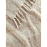 George Home natural brushed check throw 120x150cm (British brand)