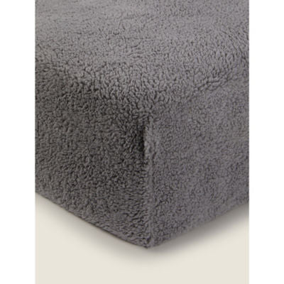 ASDA George Home Grey Teddy Plain Fitted Sheet Double- Buy online at McGrocer