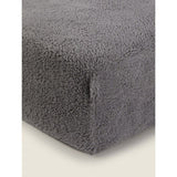 George Home grey teddy fitted sheet king size - British product