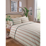 George Home scallop stripe frill duvet set king - British product