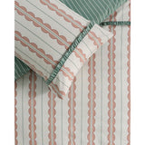 George Home scallop stripe frill duvet set king - British product