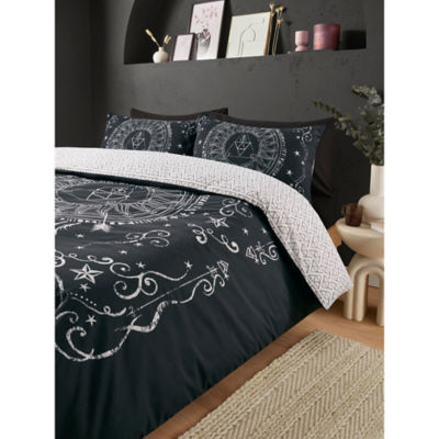 George Home black dreamcatcher reversible duvet set King size, imported from the UK