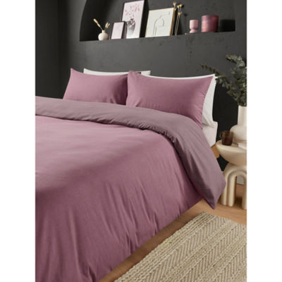 George Home reversible duvet set pink purple single, UK version