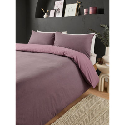 George Home reversible duvet set pink purple single, UK version