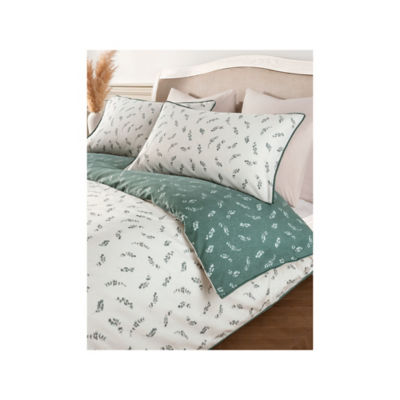 George Home green eucalyptus duvet set double, UK version
