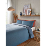 George Home Lagoon Blue king duvet set easycare reversible (British brand)