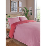 George Home bright pink reversible duvet set double - British product