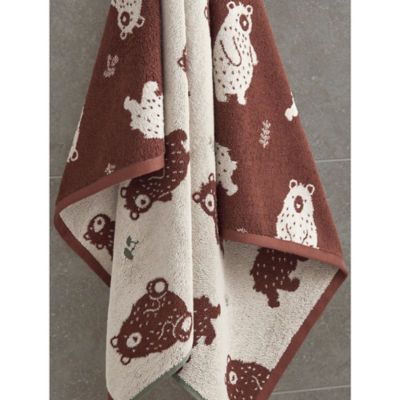 George Home bear hand towel multi-coloured (British brand)