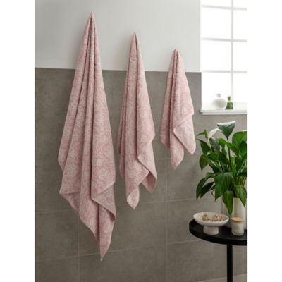 George Home Heritage Pink Floral hand towel (British brand)