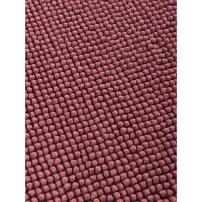 George Home chenille bath mat dusky pink 50x50 cm, imported from the UK