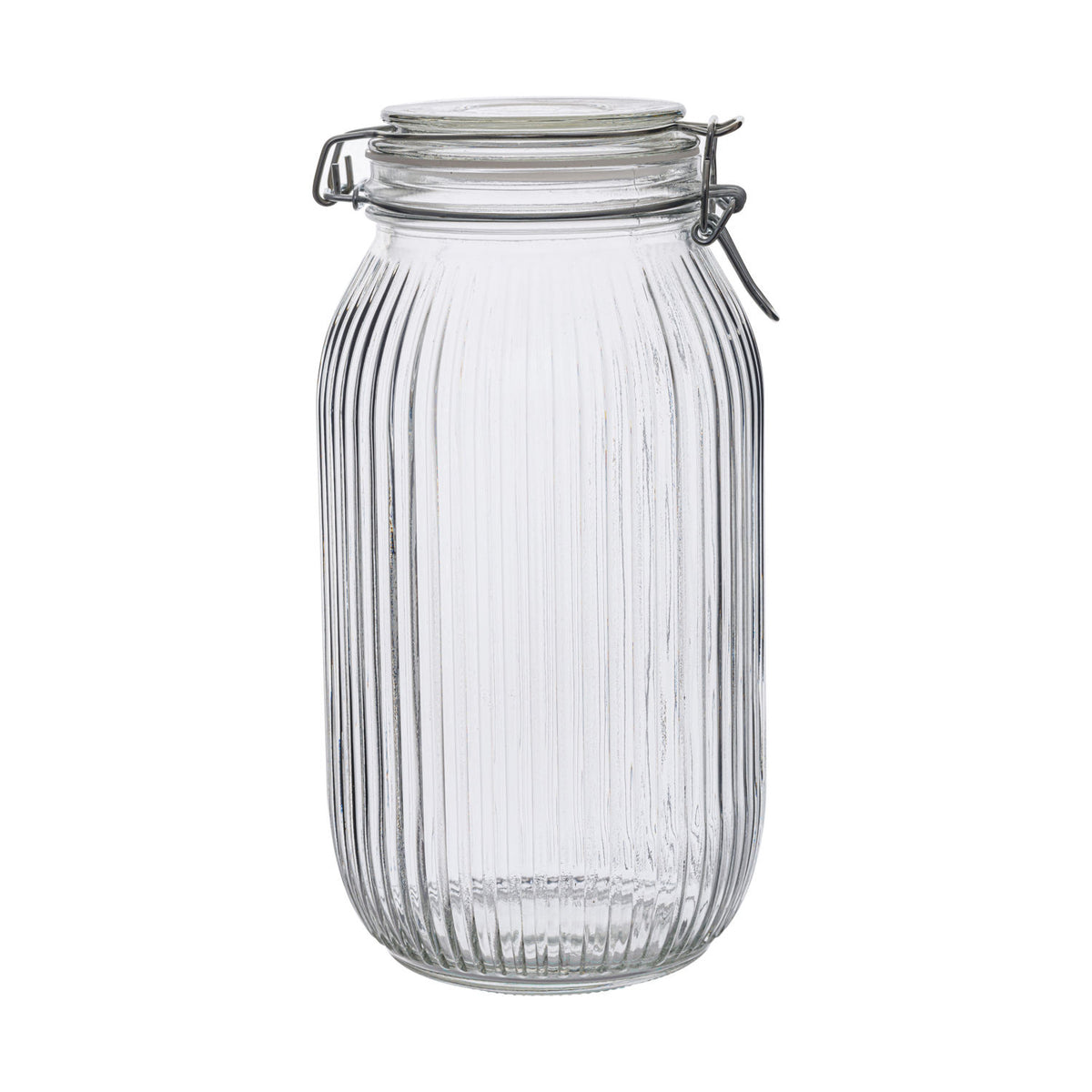 George Home ribbed clip lid canister 2L - British product