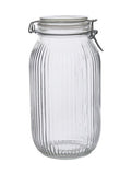 George Home ribbed clip lid canister 2L - British product