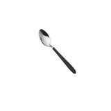George Home stainless steel teaspoons with black handles, imported from the UK