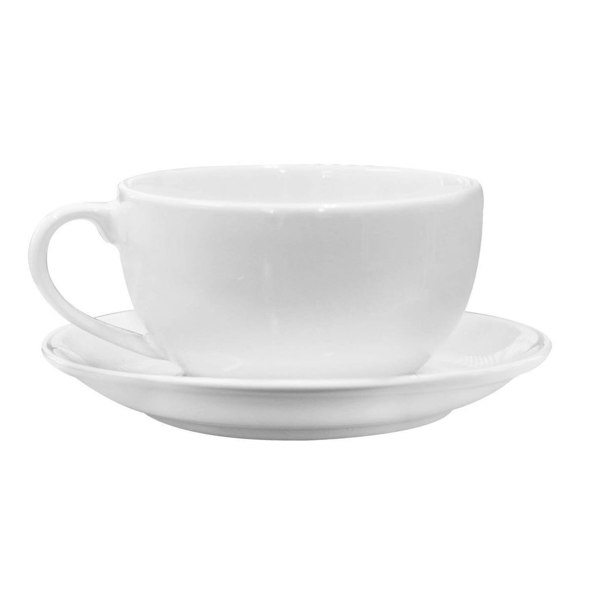 George Home white porcelain teacup and saucer, imported from the UK