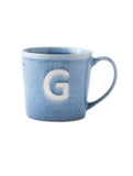 George Home alphabet reactive stoneware mug letter G, UK version